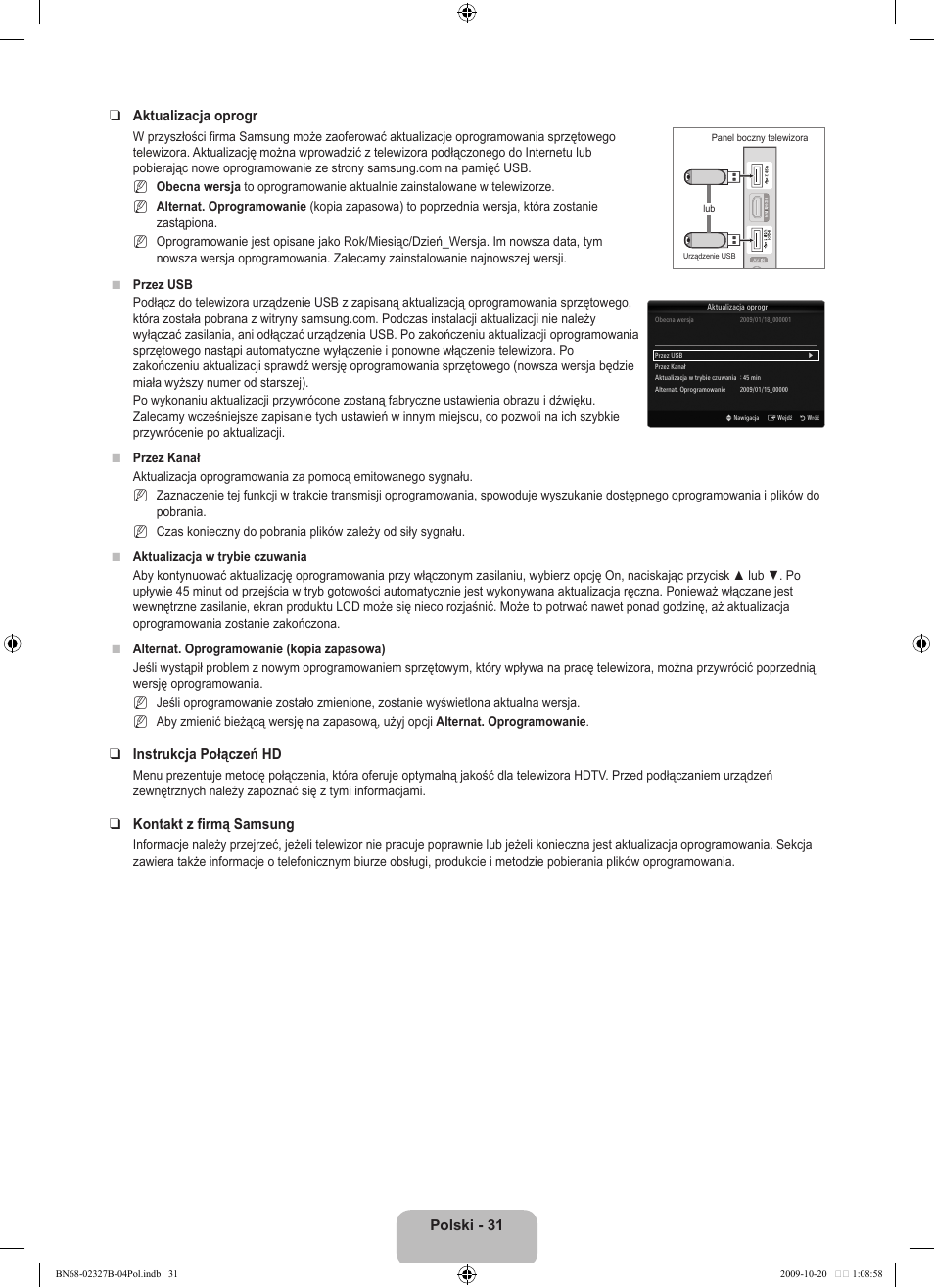Samsung LE46B750U1W User Manual | Page 177 / 680