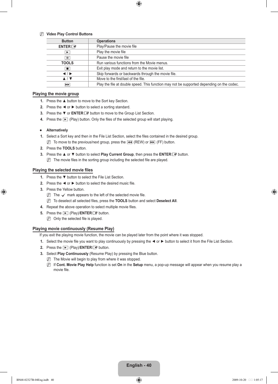 Samsung LE46B750U1W User Manual | Page 42 / 680