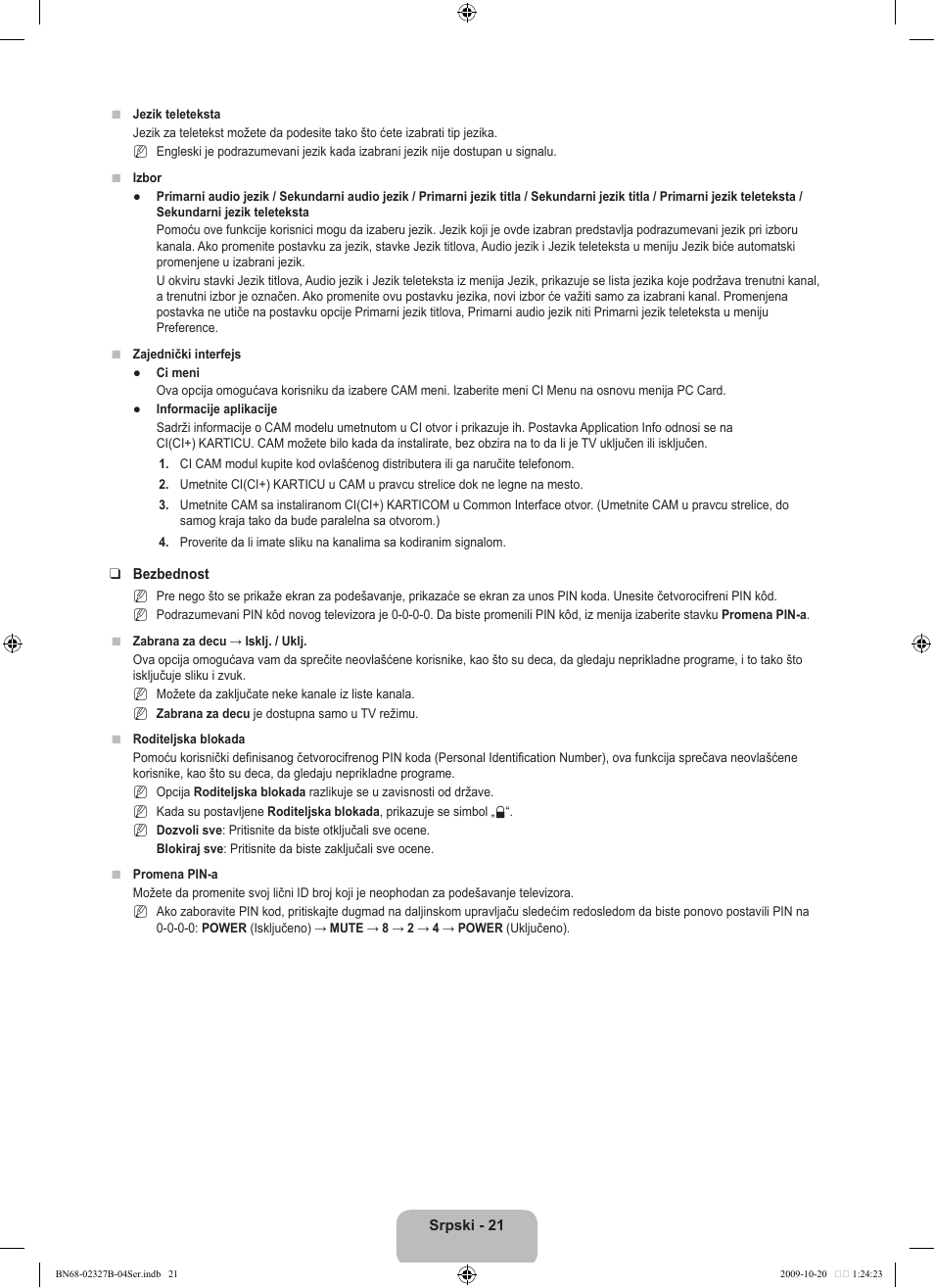 Samsung LE46B750U1W User Manual | Page 629 / 680