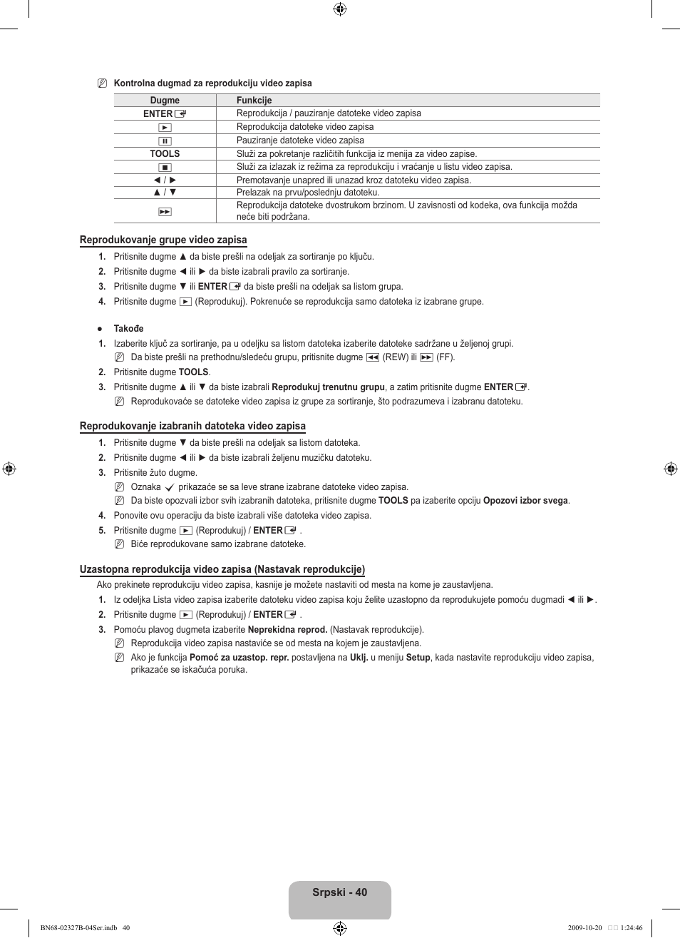 Samsung LE46B750U1W User Manual | Page 648 / 680