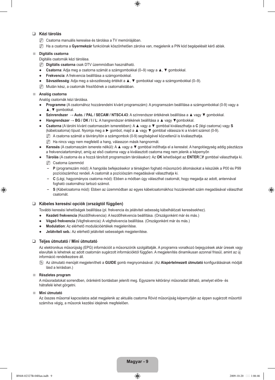Samsung LE46B750U1W User Manual | Page 89 / 680
