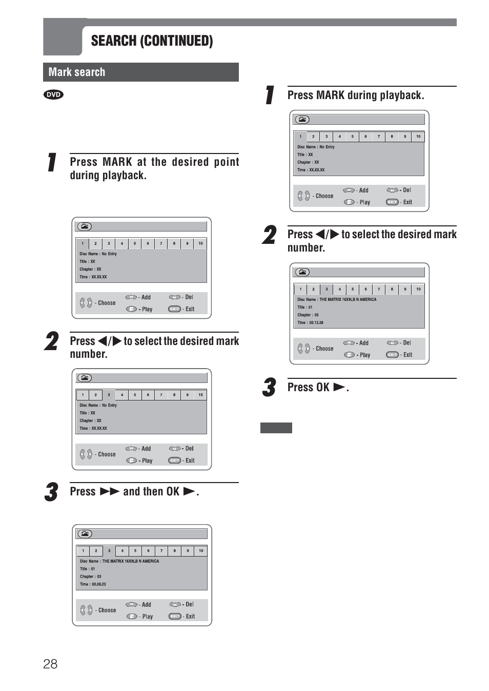Aiwa XD-DV520 User Manual | Page 28 / 50