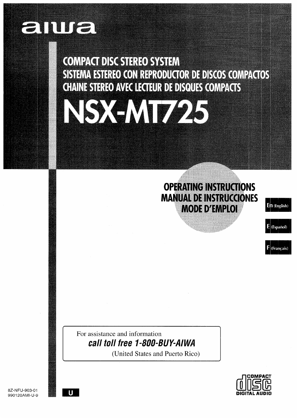 Aiwa NSX-MT725 User Manual | 104 pages