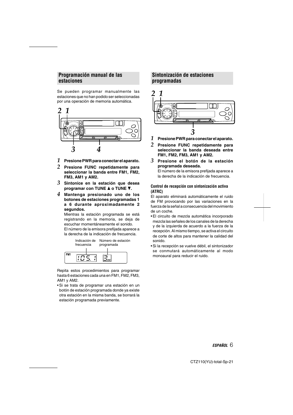 Aiwa CT-Z110 User Manual | Page 21 / 44
