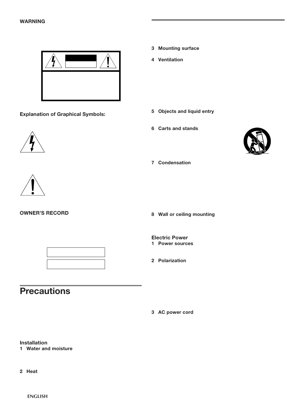 Precautions | Aiwa CSD-NS1 User Manual | Page 2 / 14