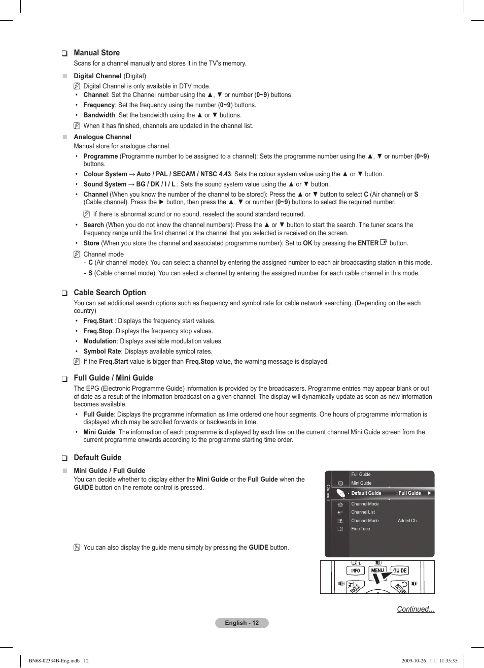 Samsung PS58B850Y1W User Manual | Page 12 / 654