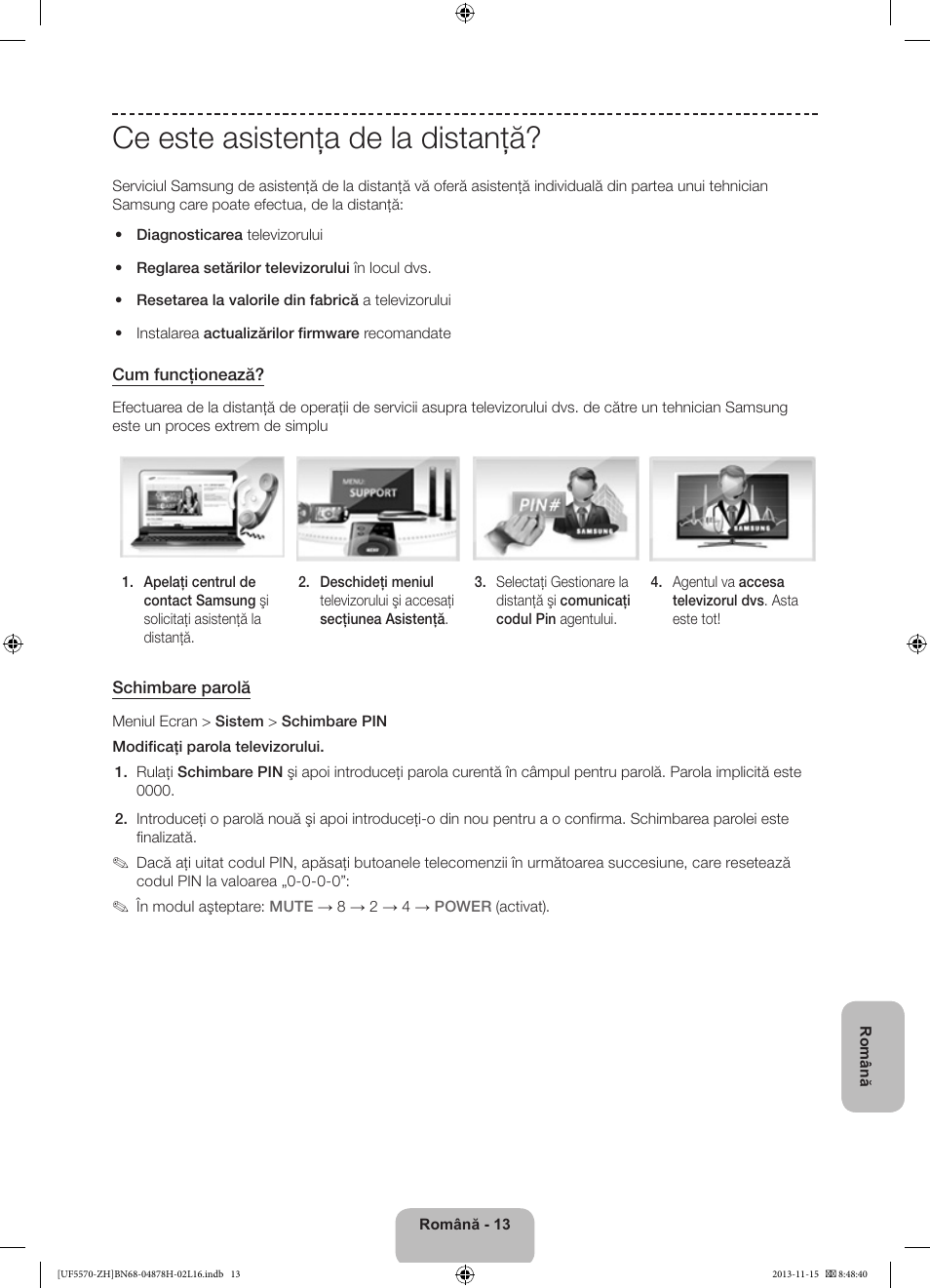 Ce este asistenţa de la distanţă | Samsung UE46F5570SS User Manual | Page 173 / 321