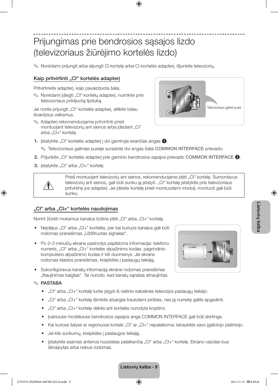 Samsung UE46F5570SS User Manual | Page 289 / 321