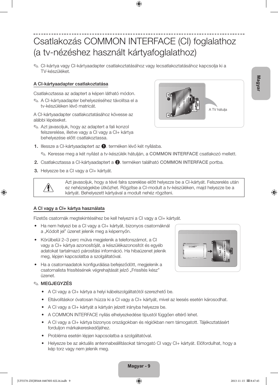 Samsung UE46F5570SS User Manual | Page 29 / 321