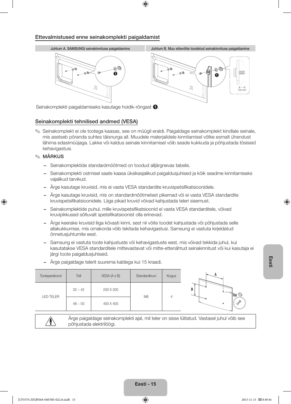 Samsung UE46F5570SS User Manual | Page 315 / 321