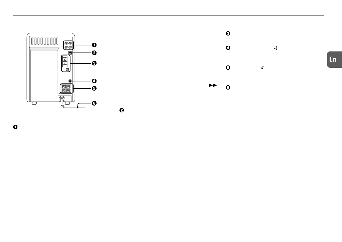 Parts and controls, Main unit: rear | Aiwa XR-MG9 User Manual | Page 5 / 16