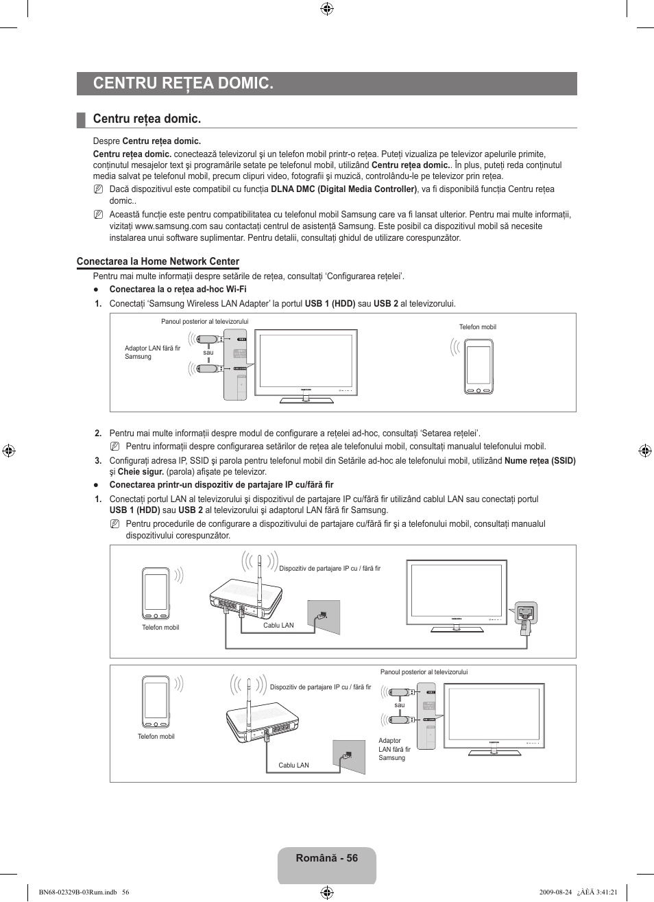 Centru reţea domic | Samsung UE32B7020WW User Manual | Page 616 / 702