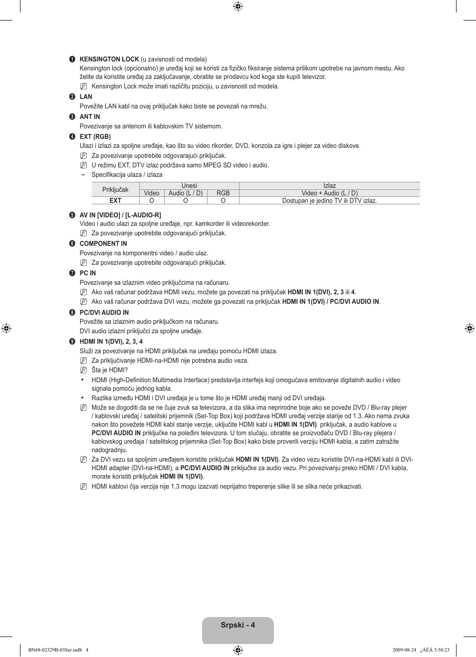 Samsung UE32B7020WW User Manual | Page 632 / 702