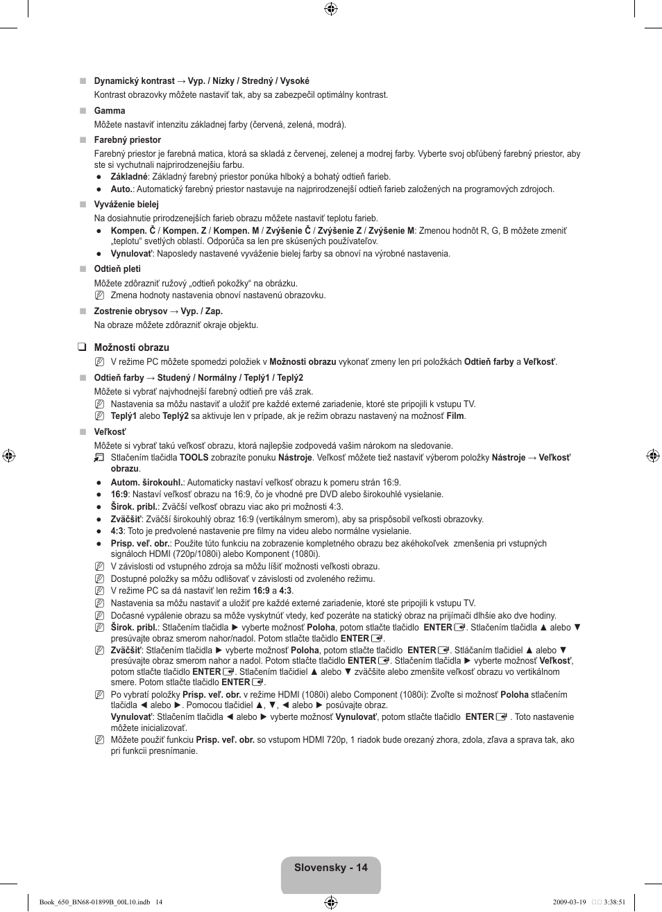 Samsung LE22B650T6W User Manual | Page 212 / 288