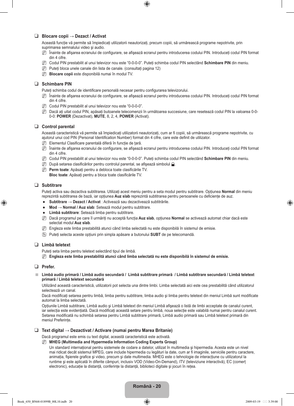 Samsung LE22B650T6W User Manual | Page 246 / 288