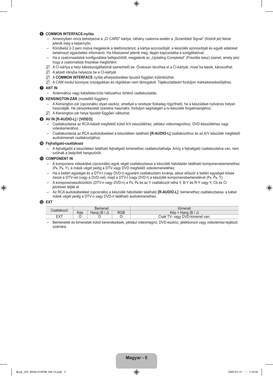 Samsung LE22B650T6W User Manual | Page 35 / 288