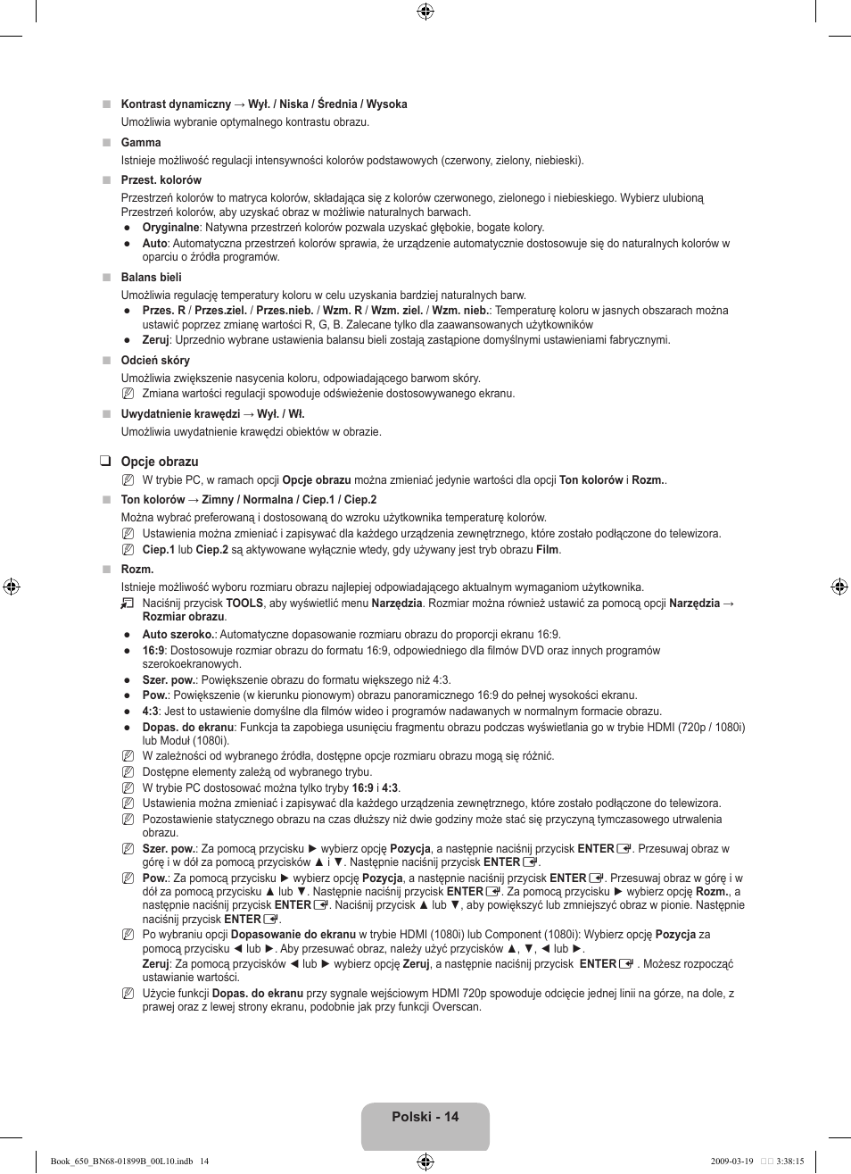 Samsung LE22B650T6W User Manual | Page 72 / 288