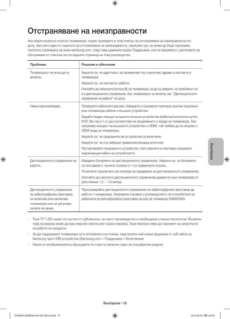 Отстраняване на неизправности | Samsung UE48H6850AW User Manual | Page 107 / 354