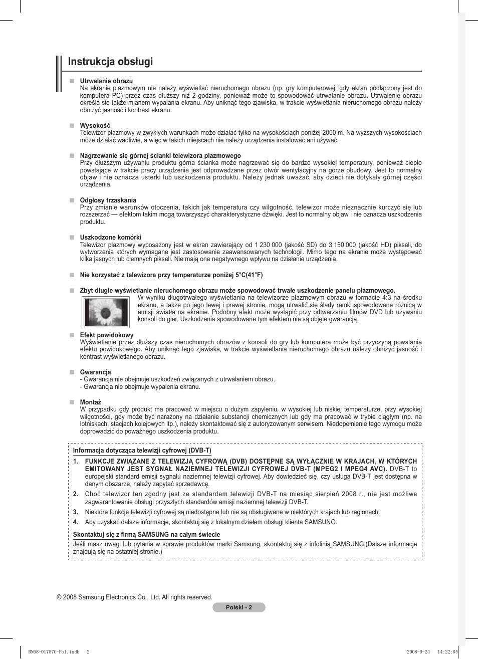 Instrukcja obsługi | Samsung PS50A756T1M User Manual | Page 127 / 503