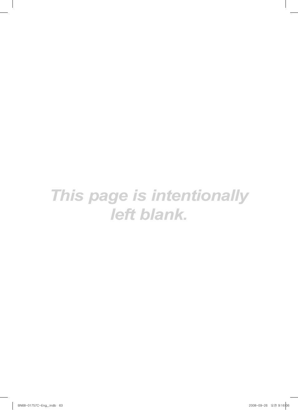 This page is intentionally left blank | Samsung PS50A756T1M User Manual | Page 63 / 503