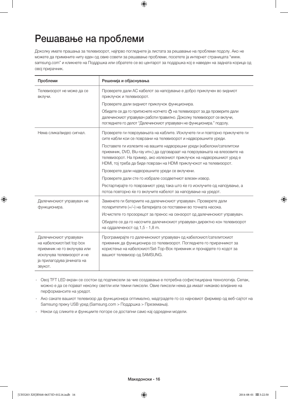 Решавање на проблеми | Samsung UE58H5203AW User Manual | Page 236 / 321