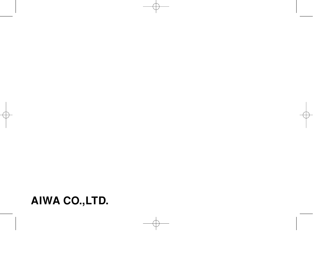 Aiwa FR-DA400 User Manual | Page 24 / 24