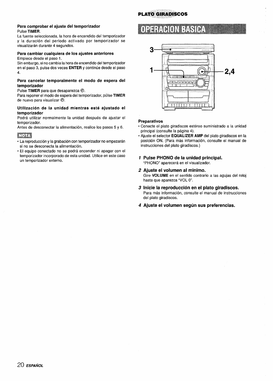 Preparativos | Aiwa Z-L31 User Manual | Page 42 / 68