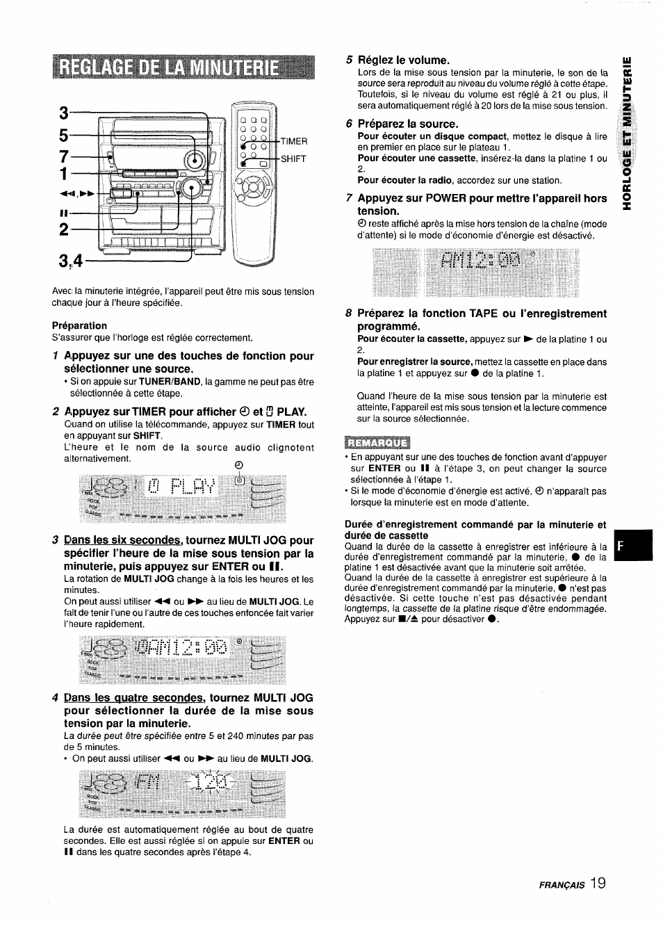 Préparation, 0 fl..hs, R n l 2 ^00 | Aiwa Z-L31 User Manual | Page 63 / 68