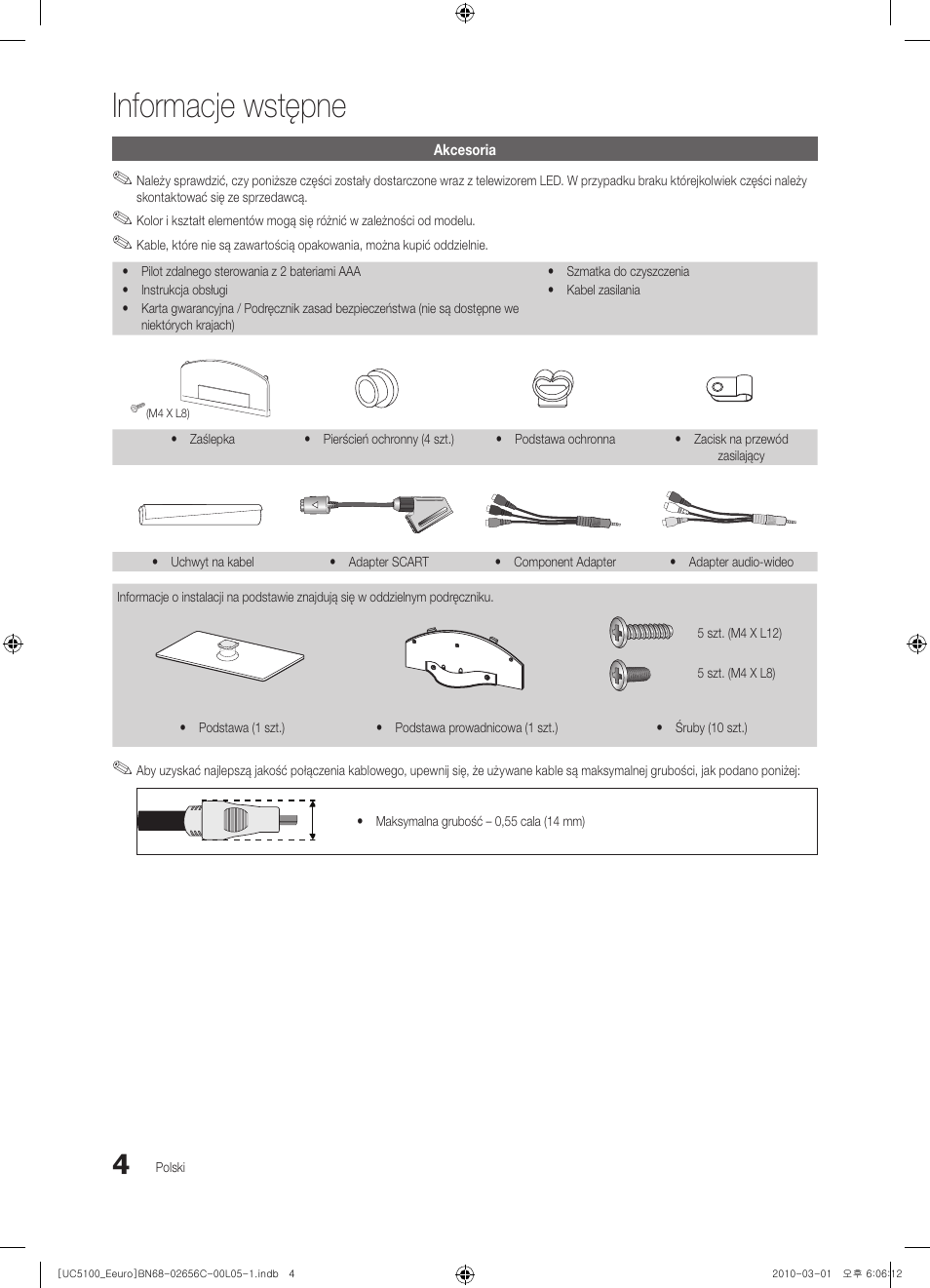Informacje wstępne | Samsung UE46C5000QW User Manual | Page 105 / 502
