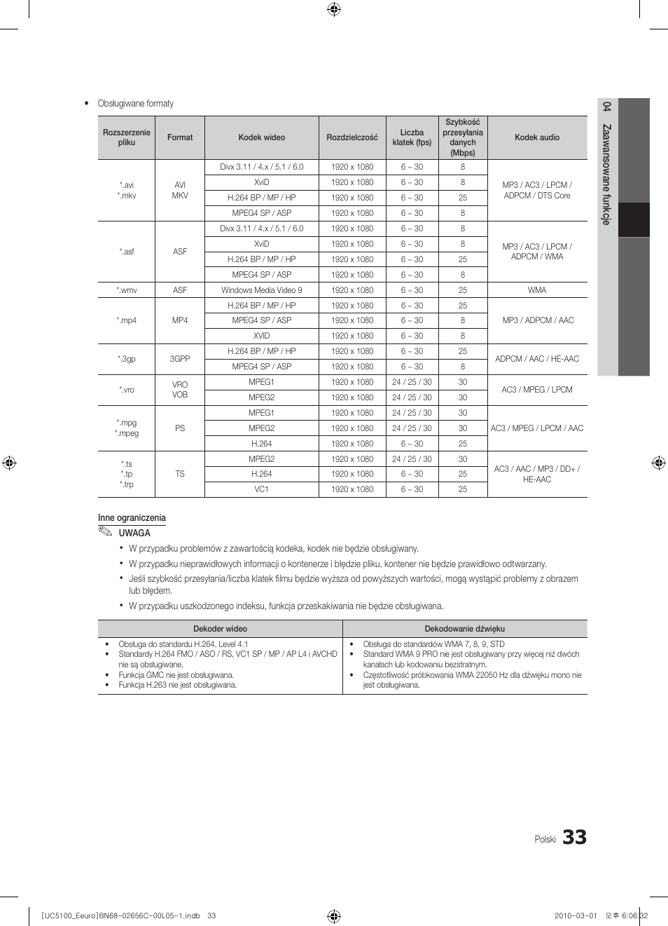 Samsung UE46C5000QW User Manual | Page 134 / 502