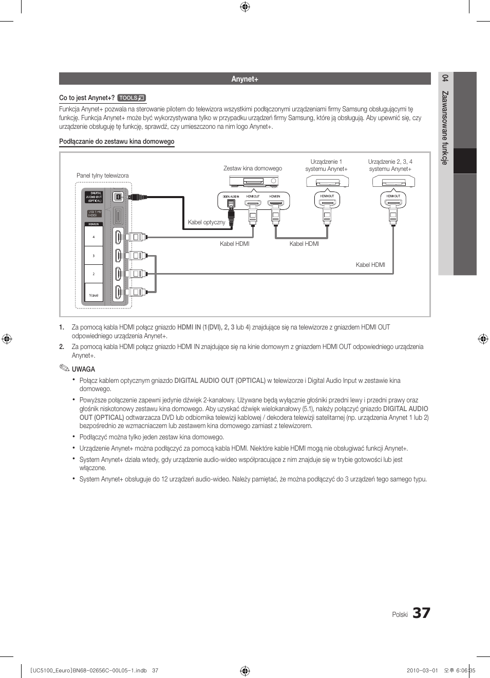 Samsung UE46C5000QW User Manual | Page 138 / 502