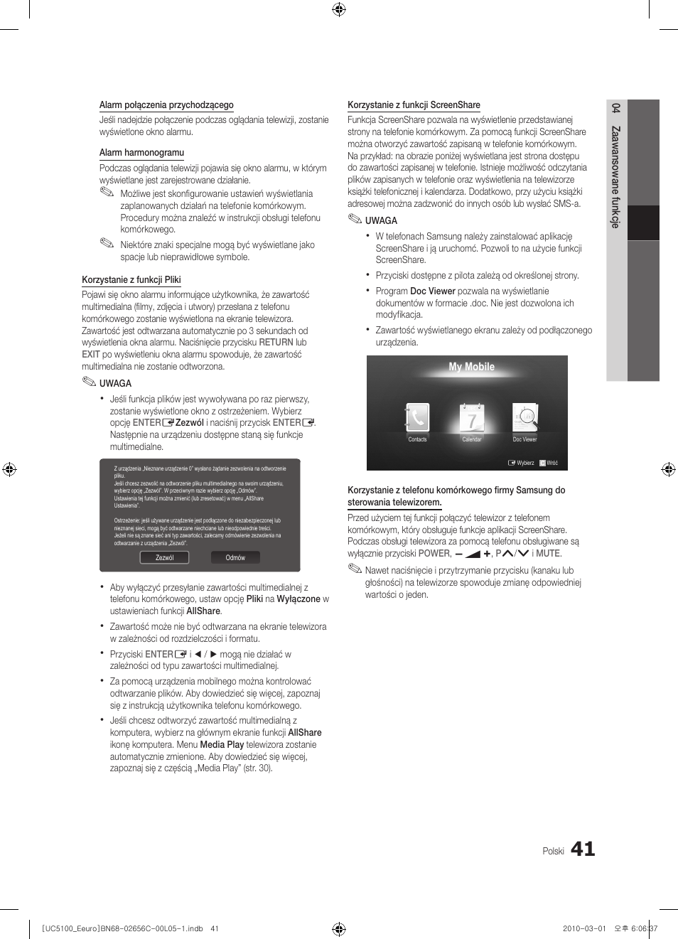 Samsung UE46C5000QW User Manual | Page 142 / 502