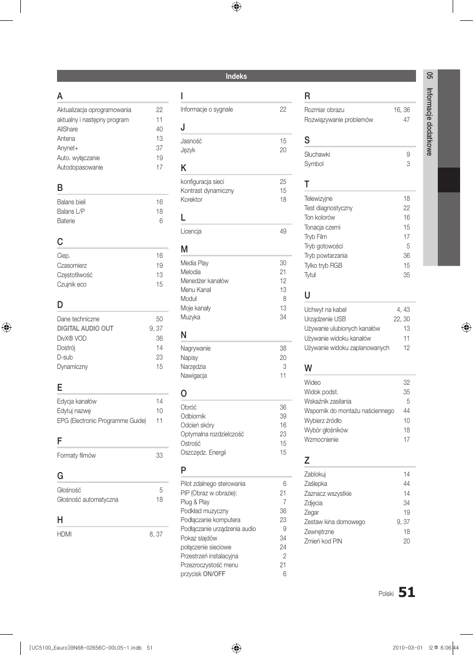 Samsung UE46C5000QW User Manual | Page 152 / 502