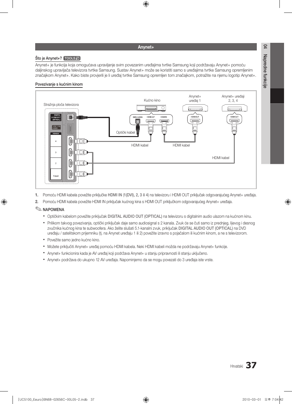 Samsung UE46C5000QW User Manual | Page 288 / 502