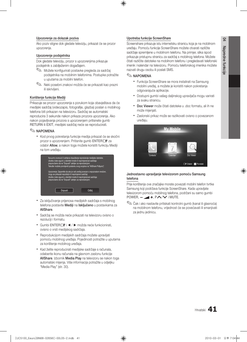 Samsung UE46C5000QW User Manual | Page 292 / 502