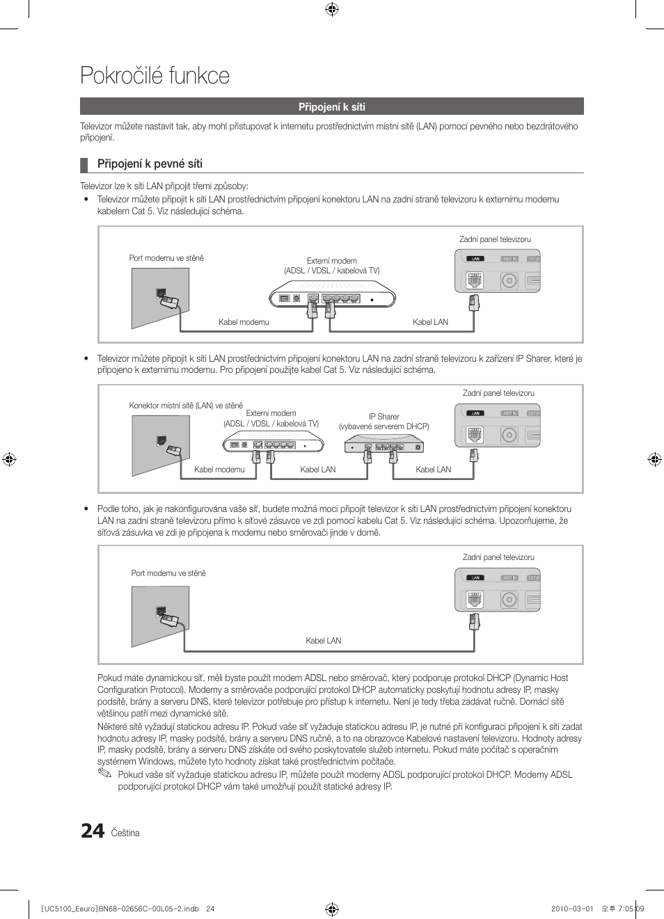 Pokročilé funkce | Samsung UE46C5000QW User Manual | Page 325 / 502
