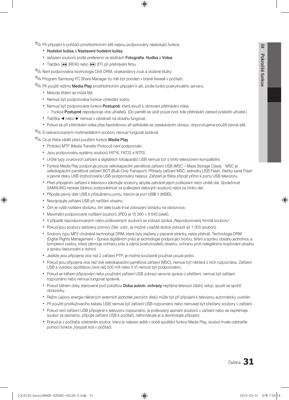 Samsung UE46C5000QW User Manual | Page 332 / 502