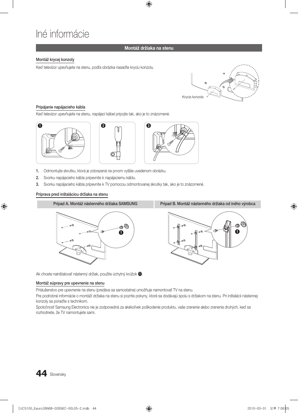 Iné informácie | Samsung UE46C5000QW User Manual | Page 395 / 502