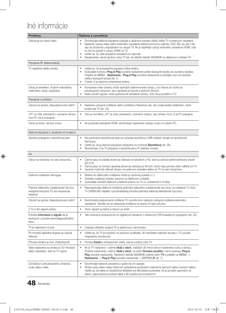 Iné informácie | Samsung UE46C5000QW User Manual | Page 399 / 502