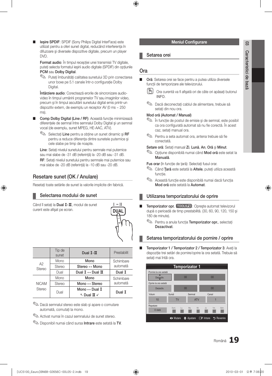 Resetare sunet (ok / anulare) | Samsung UE46C5000QW User Manual | Page 420 / 502