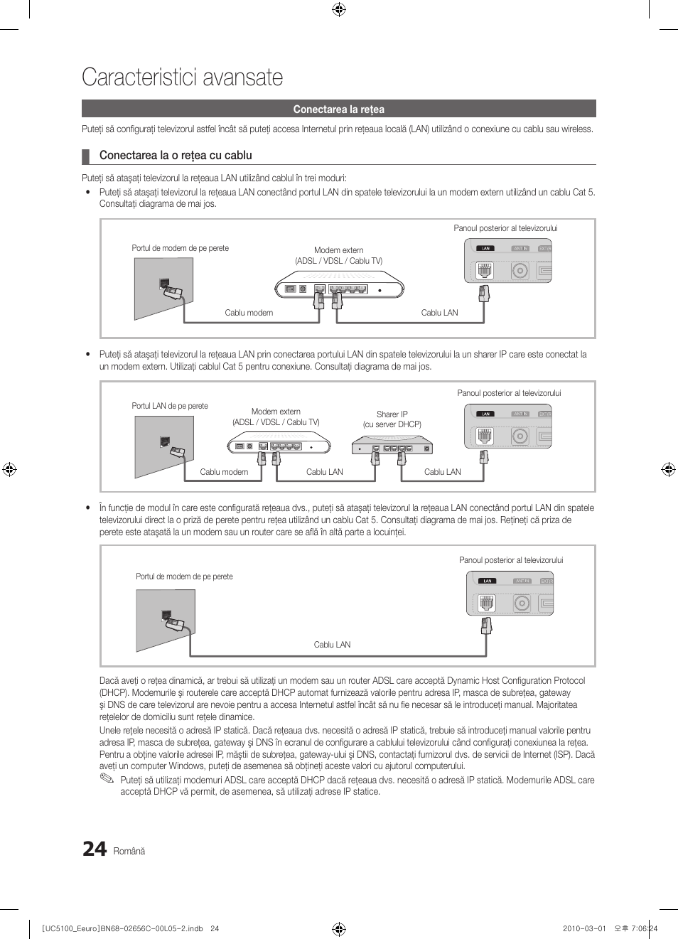 Caracteristici avansate | Samsung UE46C5000QW User Manual | Page 425 / 502