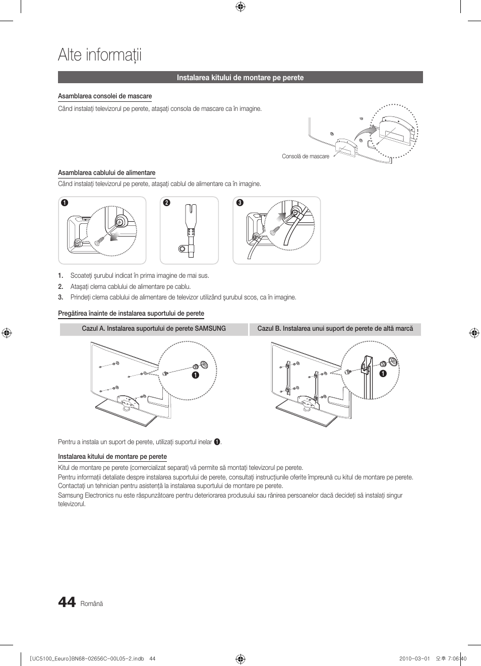 Alte informaţii | Samsung UE46C5000QW User Manual | Page 445 / 502