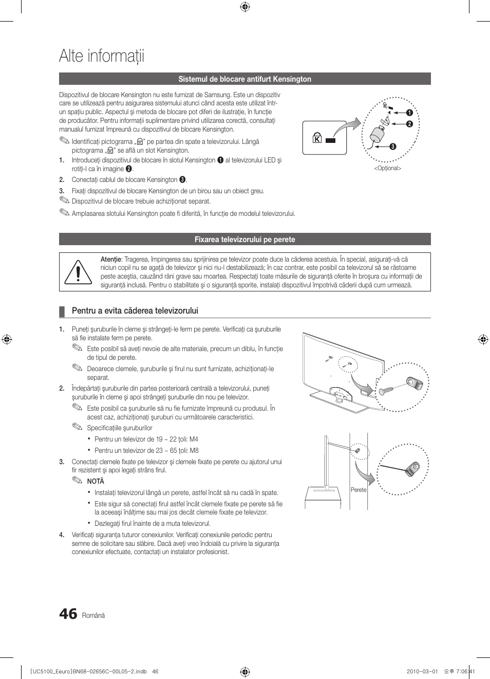Alte informaţii | Samsung UE46C5000QW User Manual | Page 447 / 502