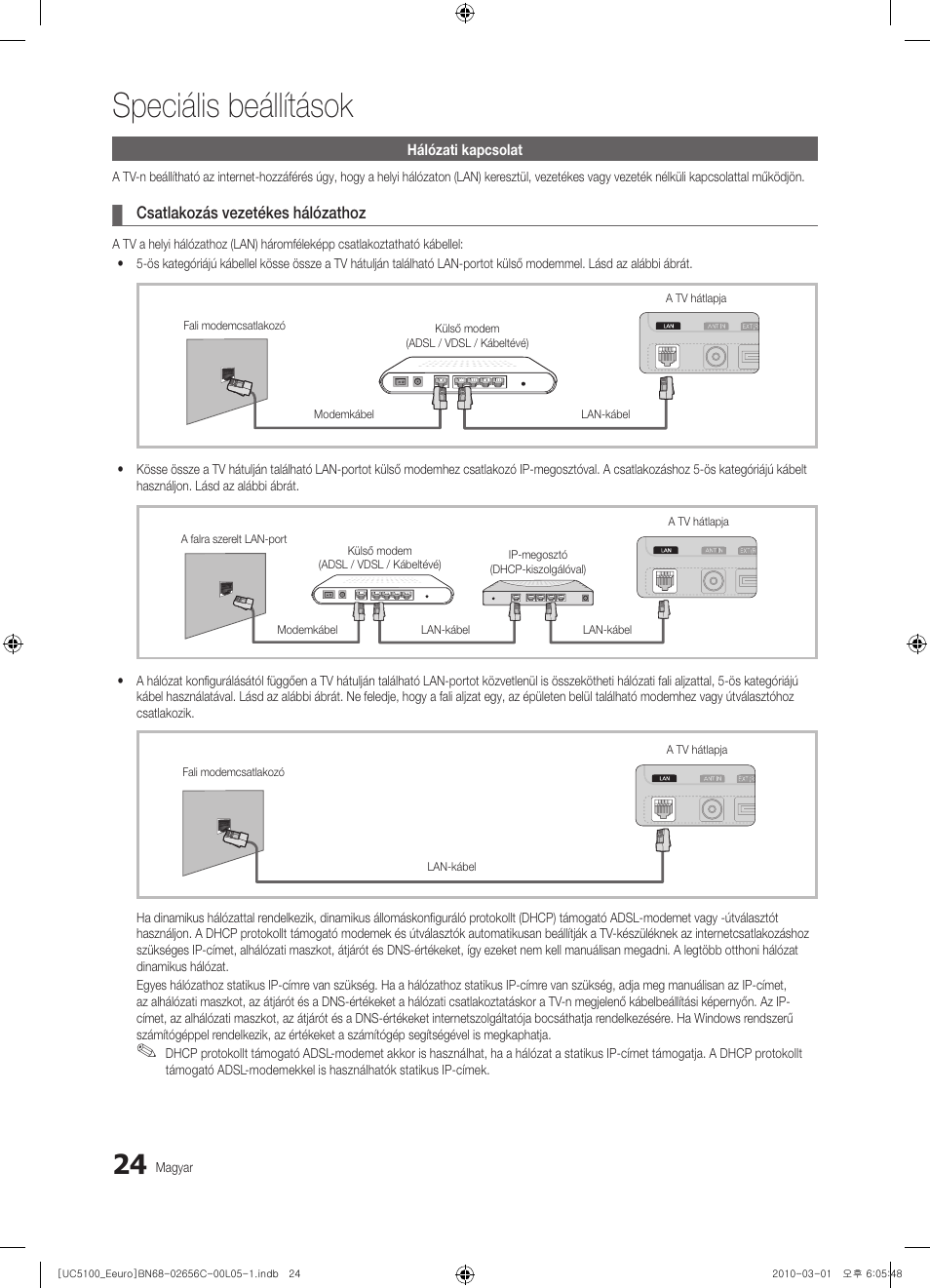 Speciális beállítások | Samsung UE46C5000QW User Manual | Page 74 / 502