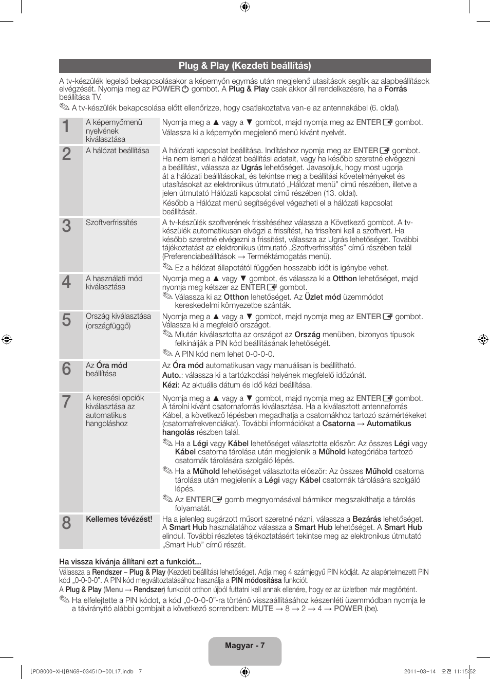 Samsung PS51D8000FS User Manual | Page 27 / 310