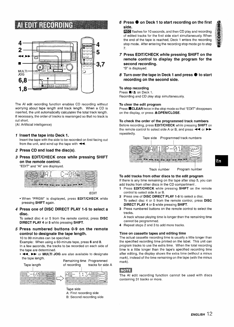 H.r c v | Aiwa Z-R555 User Manual | Page 13 / 62