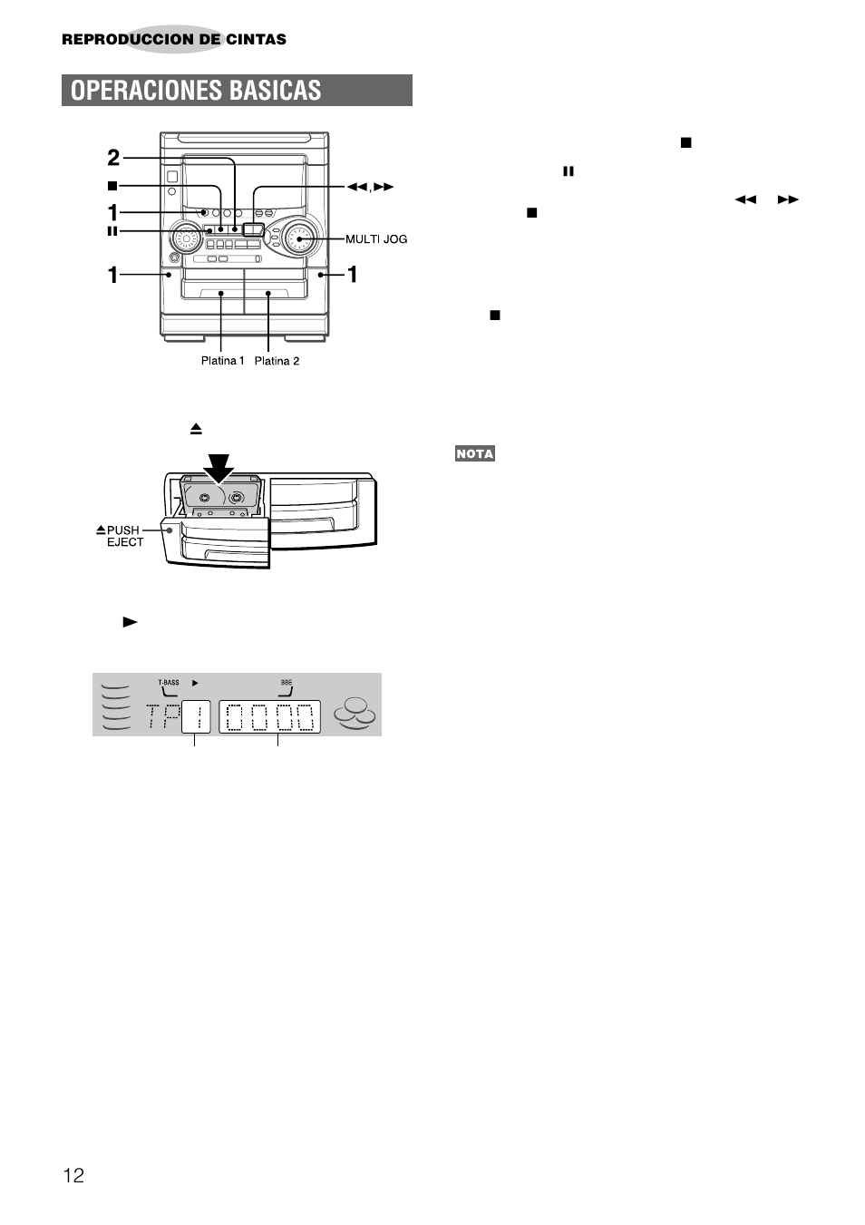 Operaciones basicas | Aiwa NSX-AJ22 User Manual | Page 33 / 62