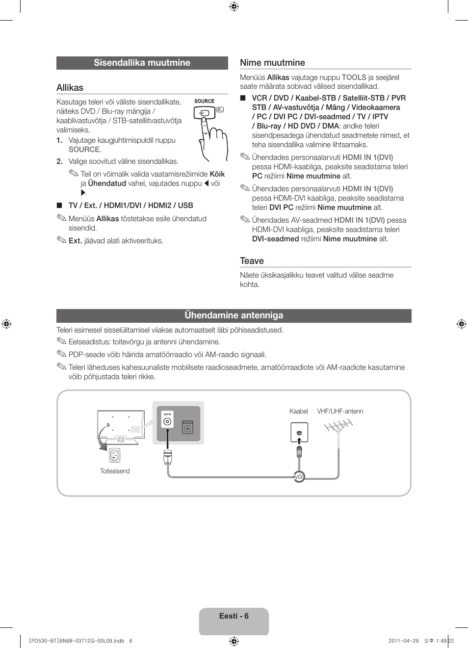 Samsung PS59D530A5W User Manual | Page 102 / 146