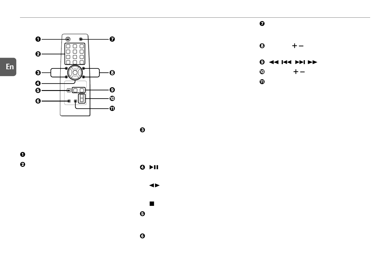 Remote control | Aiwa XR-EM50 User Manual | Page 6 / 20