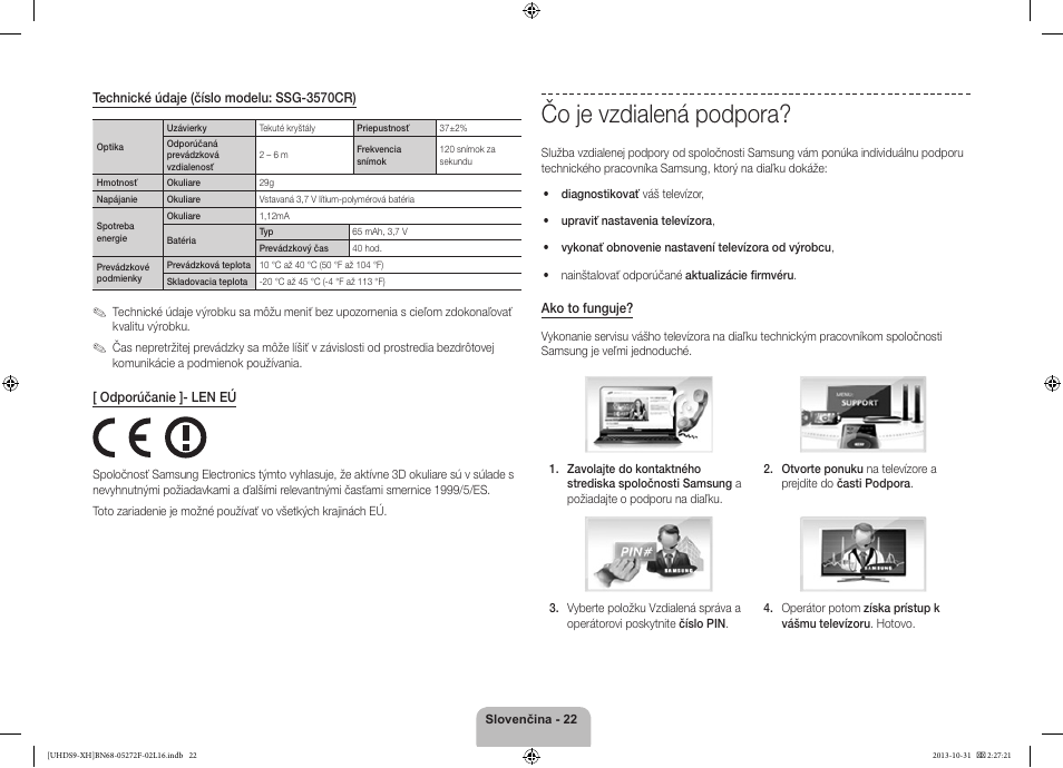 Čo je vzdialená podpora | Samsung UE85S9ST User Manual | Page 190 / 385